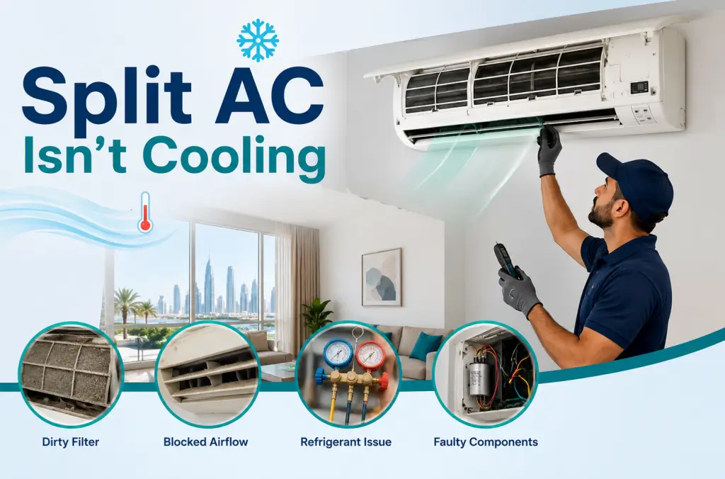 split AC repair by Expert Technician in Abu Shagara