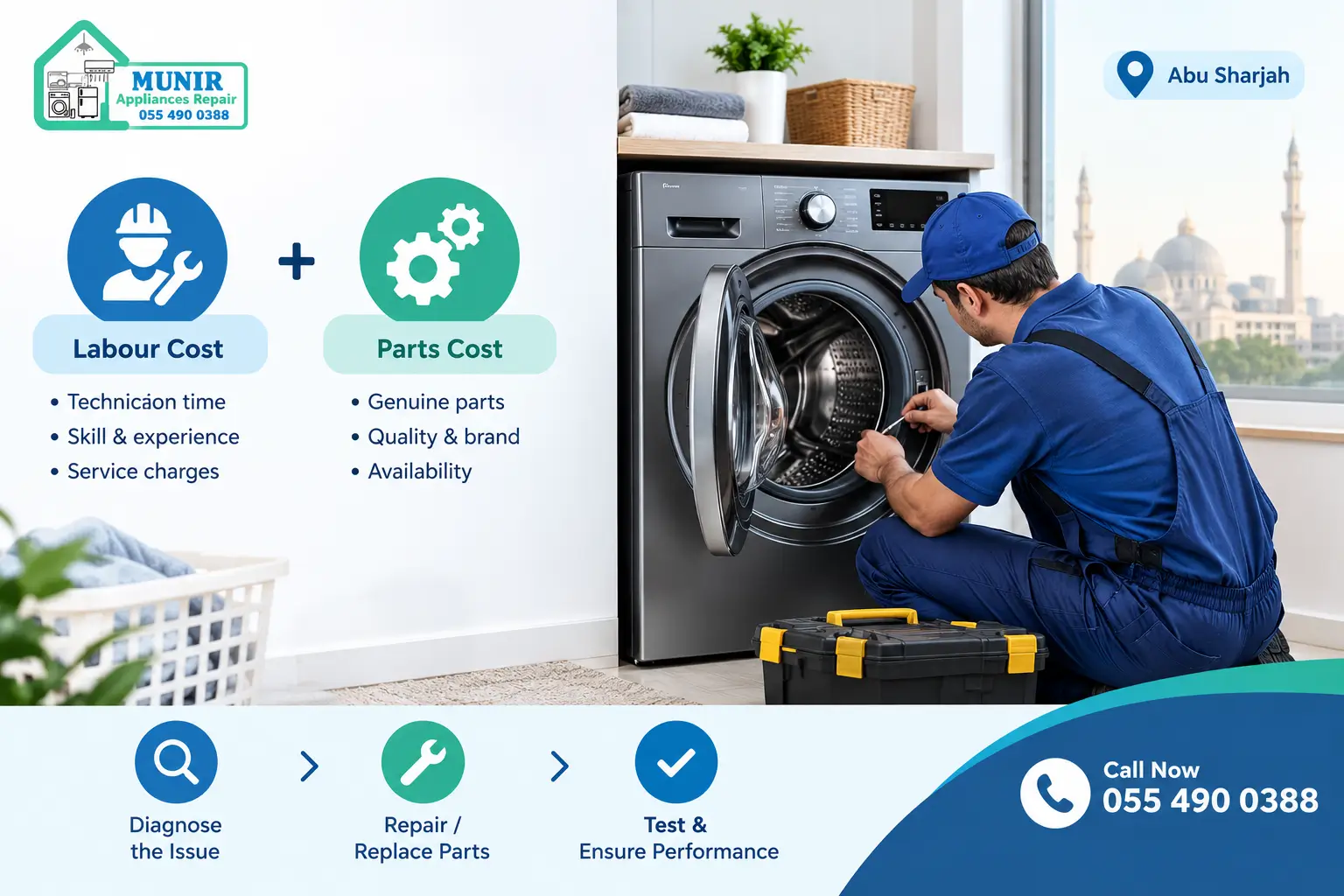 Washer Dryer Repair in Abu Shagara